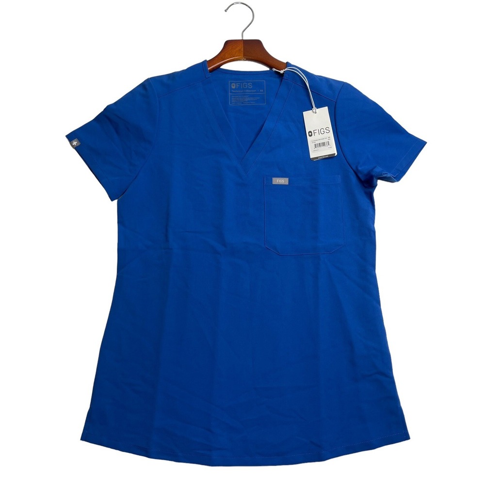 NWT Figs‎  Women's Medical Scrub Top Size XS Catarina One Pocket  Short Sleeves